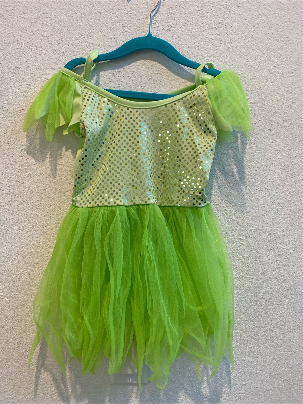 Little girls' Lime Green Sparkle Tulle Fairy Costume